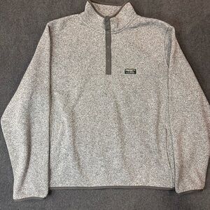 L.L. Bean Snap Fleece Slightly Fitted Grey Men’s 3XL Fleece Heavyweight Outdoor